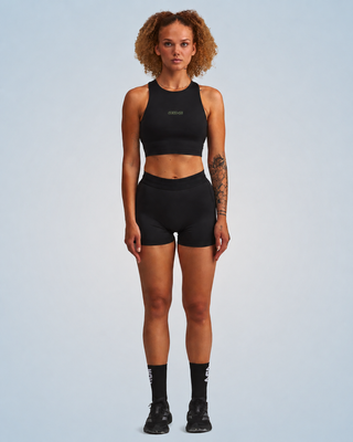 PERFORMANCE EVOLUTION RUN BRA BLACK/GREEN CIRCUIT