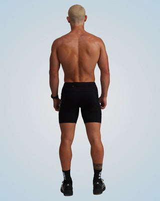 PERFORMANCE EVOLUTION HALF TIGHTS 7" BLACK/CHROME CIRCUIT
