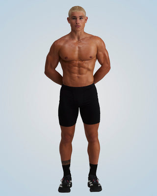 PERFORMANCE EVOLUTION HALF TIGHTS 7" BLACK/CHROME CIRCUIT