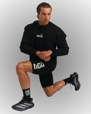 PERFORMANCE CORE LONG SLEEVE BLACK/WHITE