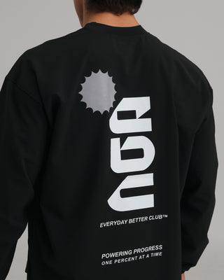 PERFORMANCE CORE LONG SLEEVE BLACK/WHITE