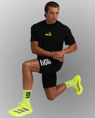 PERFORMANCE CORE T-SHIRT BLACK/NEON GREEN