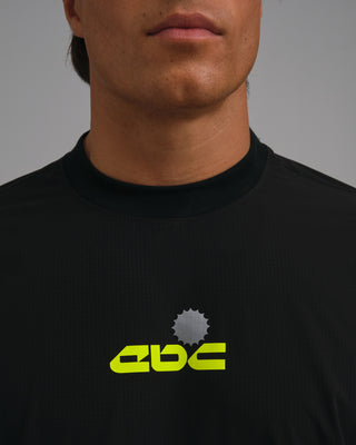 PERFORMANCE CORE LONG SLEEVE BLACK/NEON GREEN