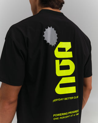PERFORMANCE CORE T-SHIRT BLACK/NEON GREEN