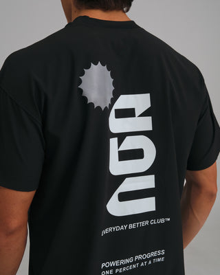 PERFORMANCE CORE T-SHIRT BLACK/WHITE
