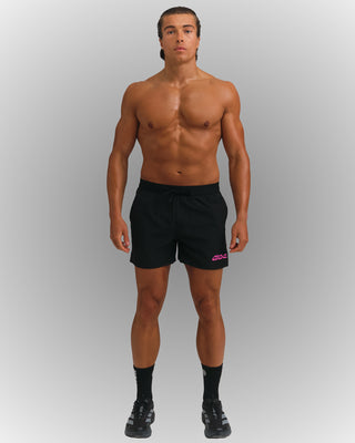 PERFORMANCE SHORT 5" BLACK/PINK