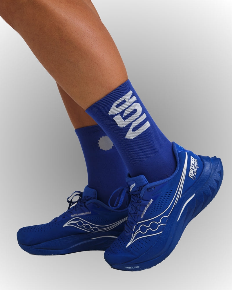 PERFORMANCE CREW SOCKS ROYAL BLUE/WHITE