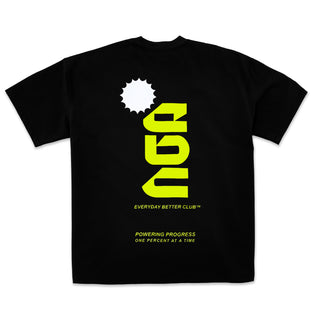 EBC PERFORMANCE T-SHIRT BLACK/NEON GREEN