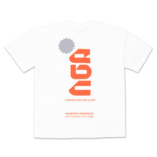 EBC PERFORMANCE T-SHIRT WHITE/ORANGE