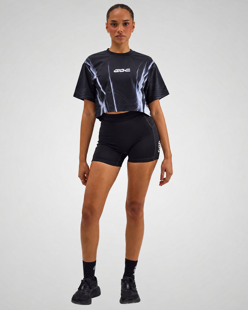 PERFORMANCE CORE CROPPED T-SHIRT ECLIPSE