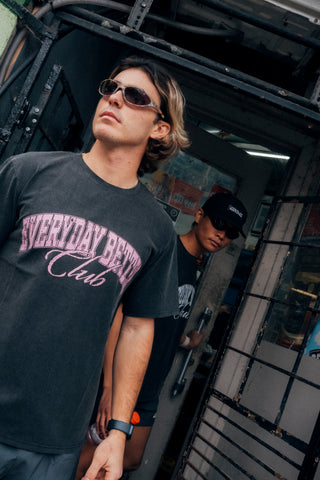 EBC "CLUB CLASSIC" SCRIPTED T-SHIRT PINK