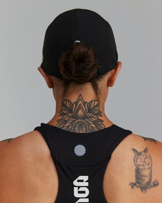 PERFORMANCE 5-PANEL ENDURANCE CAP BLACK/NEON GREEN CIRCUIT