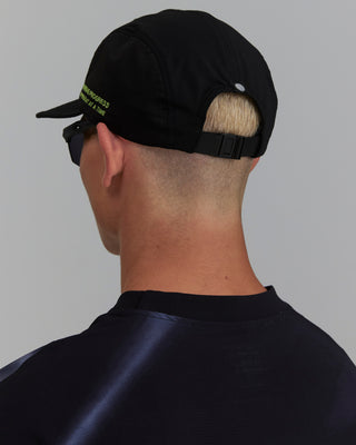 PERFORMANCE 5-PANEL ENDURANCE CAP BLACK/NEON GREEN CIRCUIT