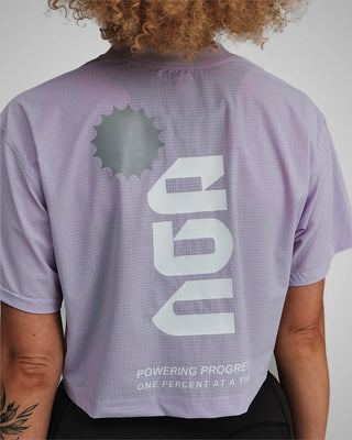 PERFORMANCE CORE CROPPED T-SHIRT LILAC