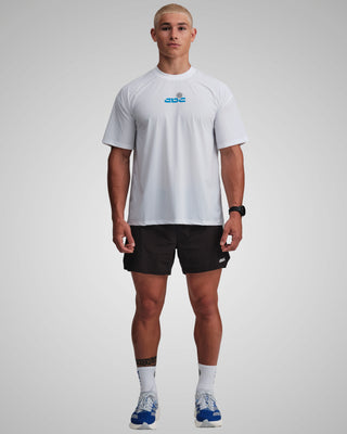 PERFORMANCE CORE T-SHIRT WHITE/ROYAL BLUE