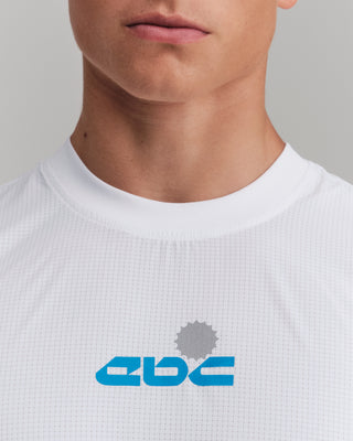PERFORMANCE CORE T-SHIRT WHITE/ROYAL BLUE