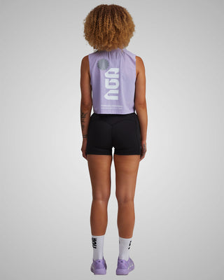 PERFORMANCE CORE CROP TANK LILAC