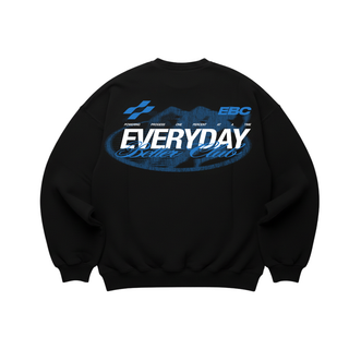 EBC COTTON FLEECE CREWNECK BLACK/BLUE