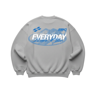 EBC COTTON FLEECE CREWNECK GREY/BLUE