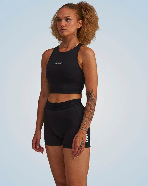 PERFORMANCE EVOLUTION RUN BRA BLACK/WHITE CIRCUIT