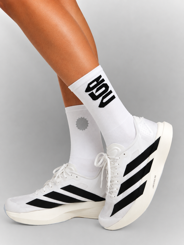 PERFORMANCE CREW SOCKS WHITE/BLACK