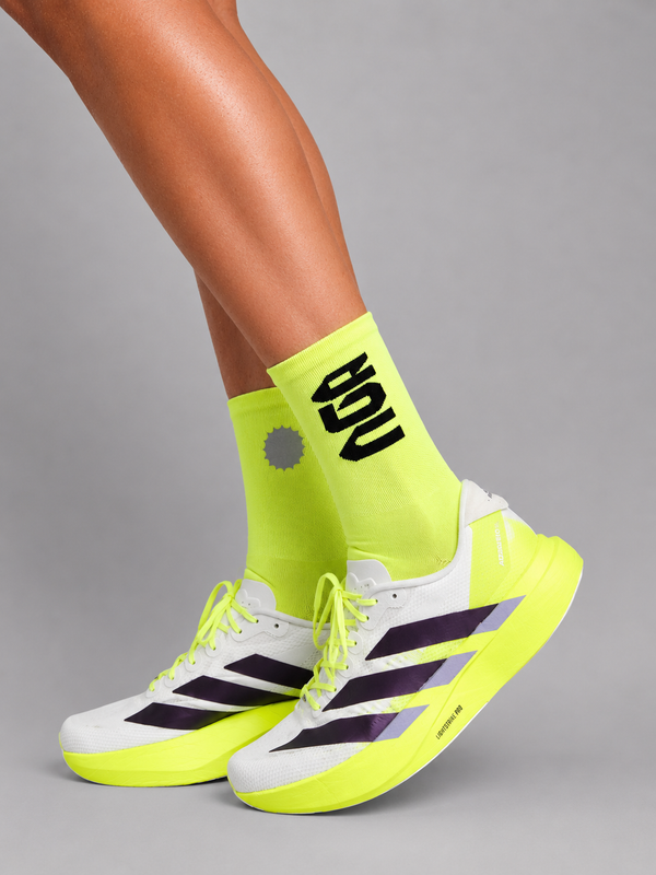 PERFORMANCE CREW SOCKS NEON GREEN/BLACK