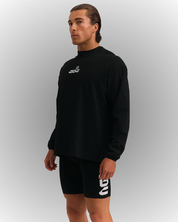 PERFORMANCE CORE LONG SLEEVE BLACK/WHITE