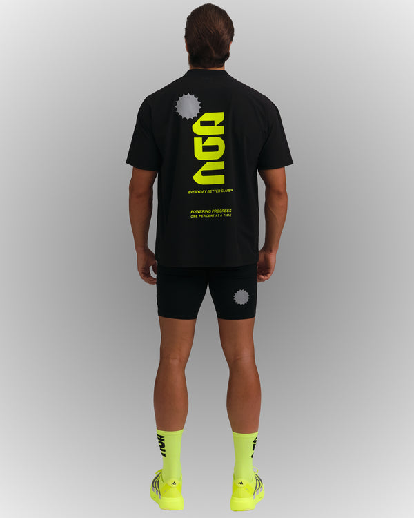 PERFORMANCE CORE T-SHIRT BLACK/NEON GREEN