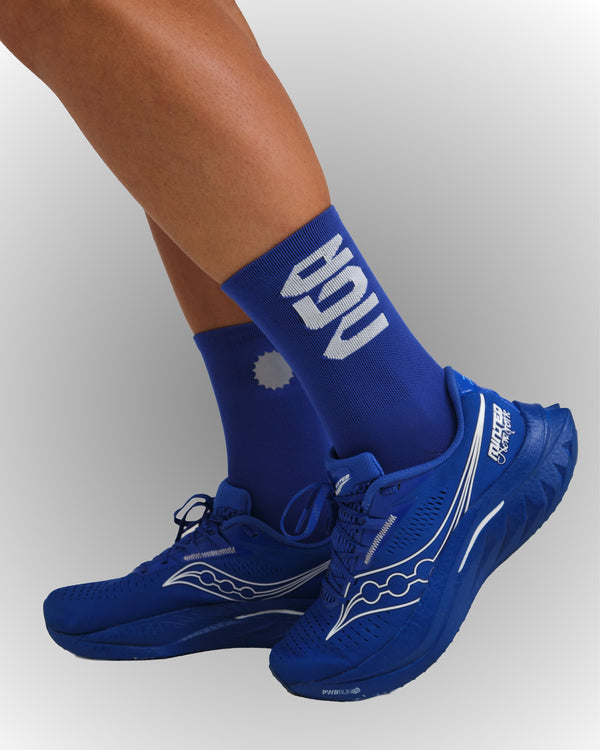 PERFORMANCE CREW SOCKS ROYAL BLUE/WHITE