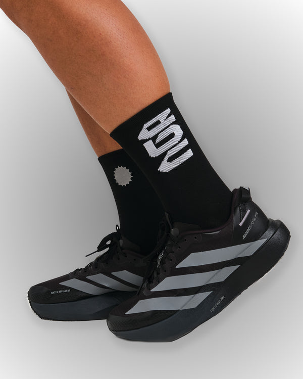 PERFORMANCE CREW SOCKS BLACK/WHITE