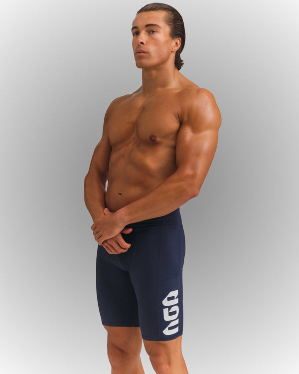 PERFORMANCE HALF TIGHT NAVY