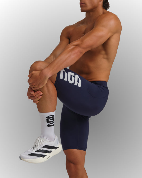 PERFORMANCE HALF TIGHT NAVY