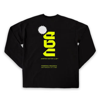 EBC PERFORMANCE LONG SLEEVE BLACK/NEON GREEN