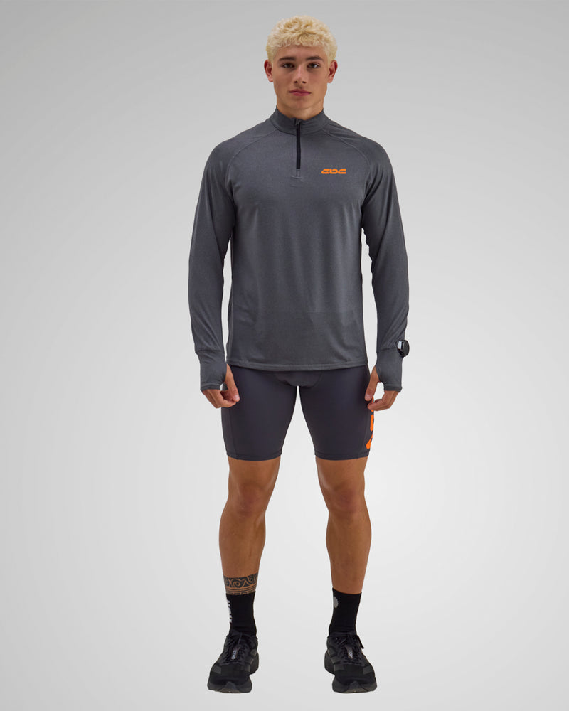 PERFORMANCE EVOLUTION QUARTER-ZIP CHARCOAL GREY