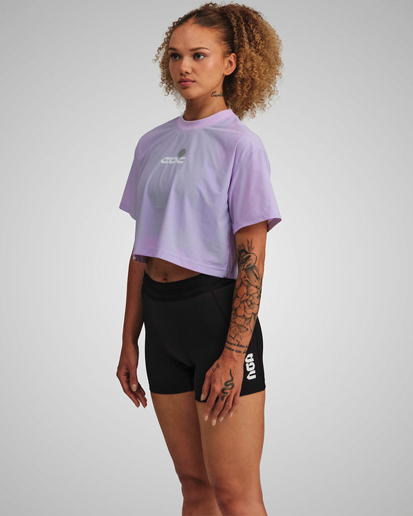 PERFORMANCE CORE CROPPED T-SHIRT LILAC