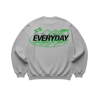 EBC COTTON FLEECE CREWNECK GREY/GREEN