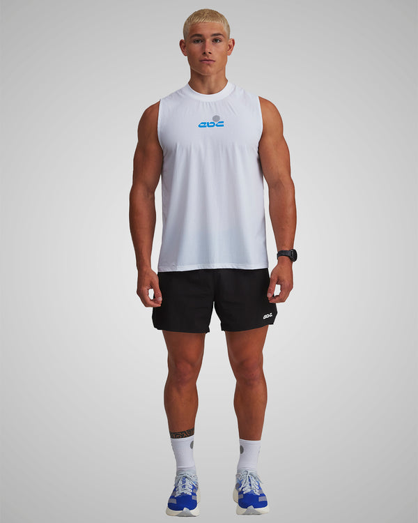 PERFORMANCE CORE TANK WHITE/ROYAL BLUE